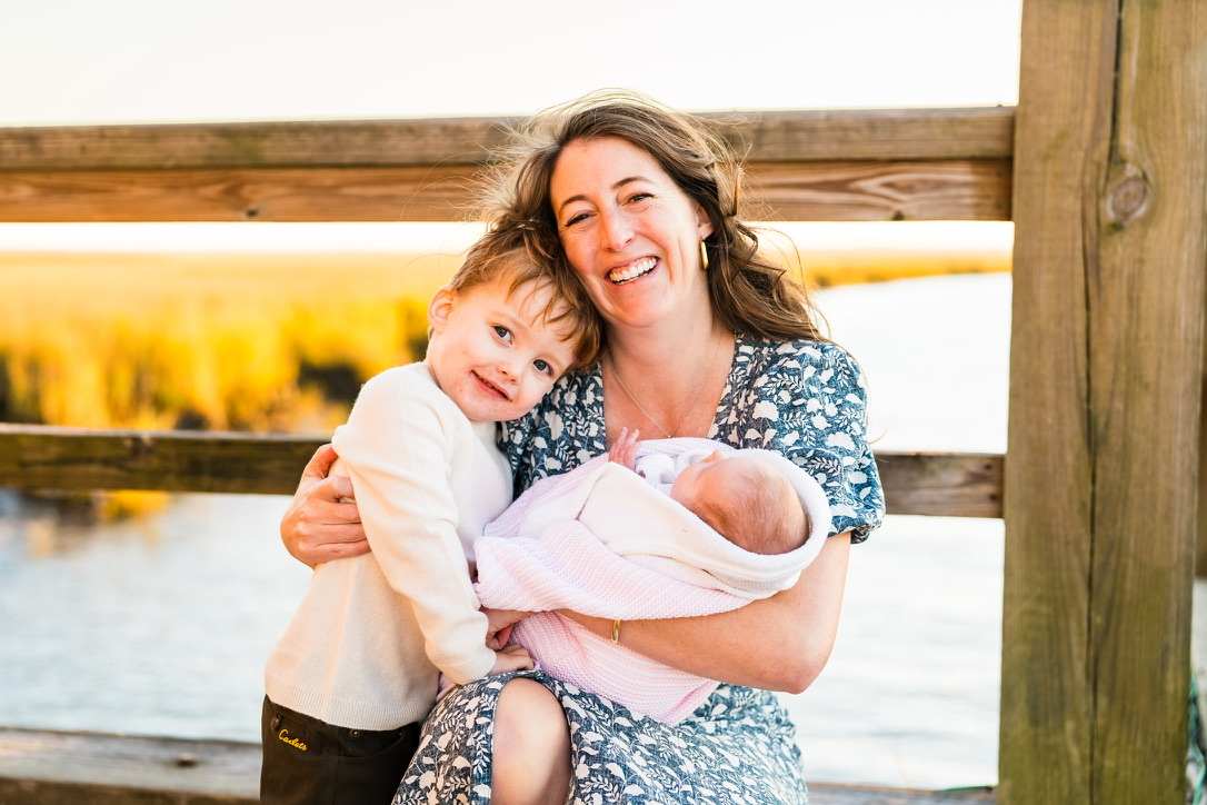 Molly P VandenBerg with her children